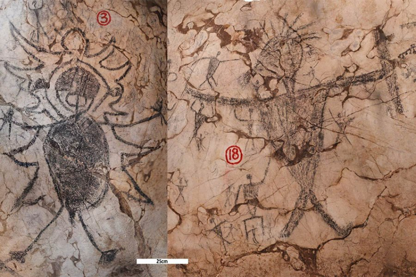 В Малайзии обнаружено наскальное искусство, изображающее конфликт правящего класса и коренных племен