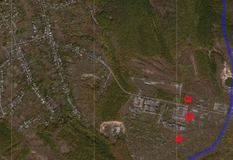 Карта боевых действий под Авдеевкой от 15 ноября по состоянию на 08:00 мск